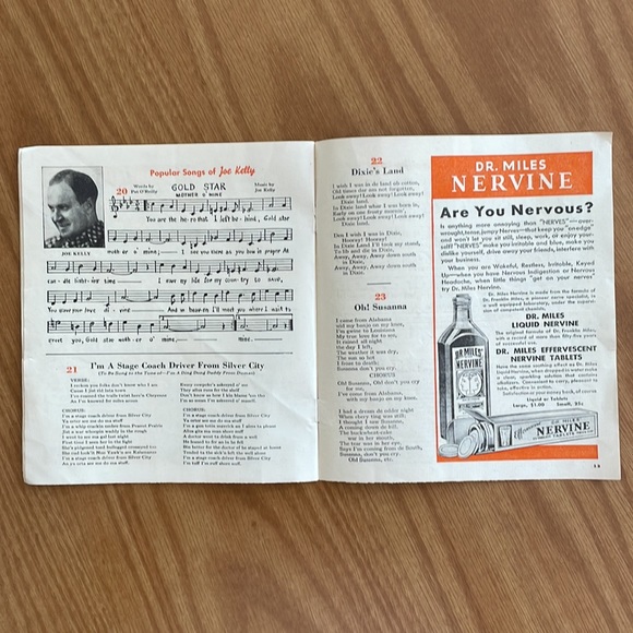 1937 Alka-Seltzer Song Book - Picture 5 of 6